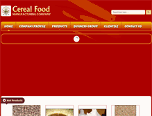 Tablet Screenshot of cerealfood.in